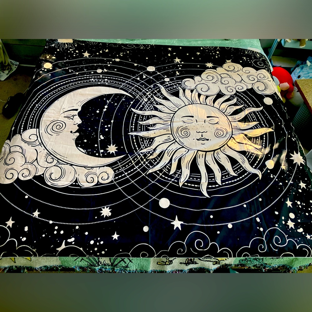 Sun and moon tapestry